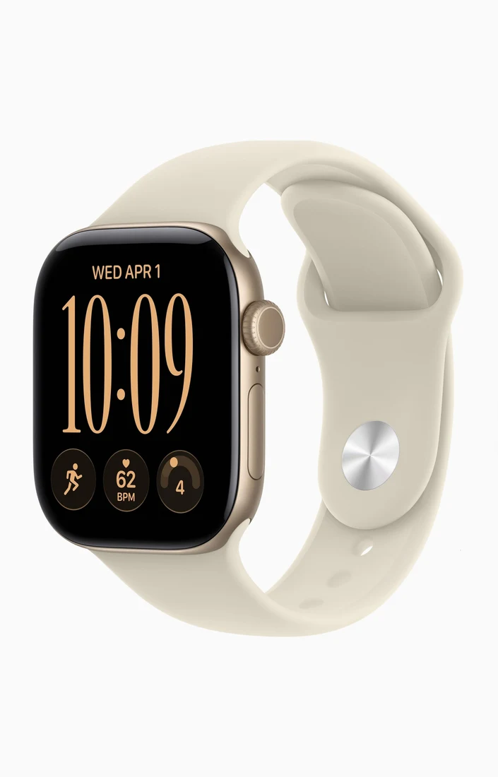 Apple Watch Series 12 — Light Gold с Sand Sport Band